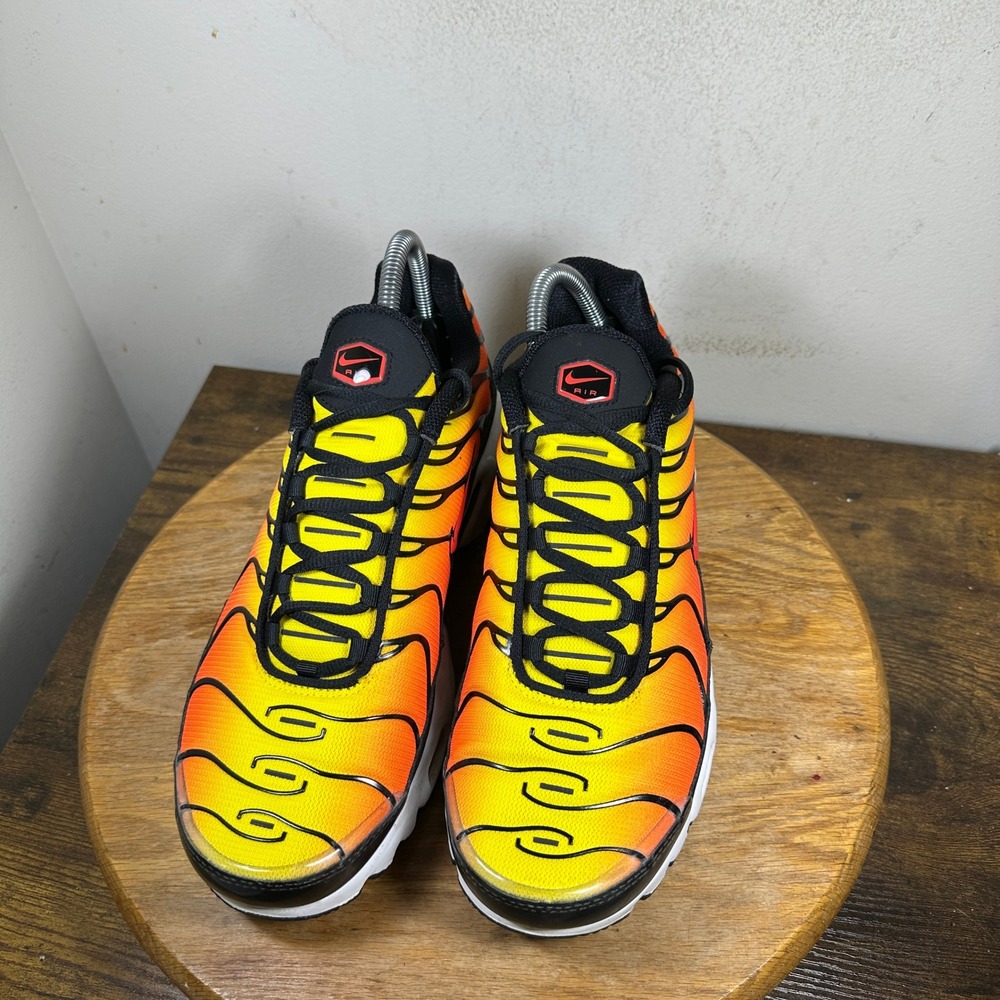 Nike Air Max Plus Sunset Orange Yellow Black HF0552-001 Mens Size 10 Sneaker - Picture 6 of 8